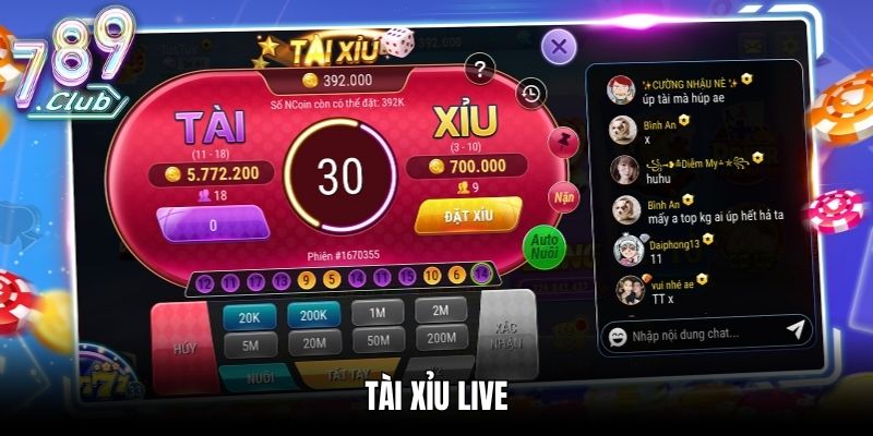 Bí Quyết Cá Cược Tài Xỉu Live Dễ Thắng Tại Nhà Cái 789CLUB Tài Xỉu Live
